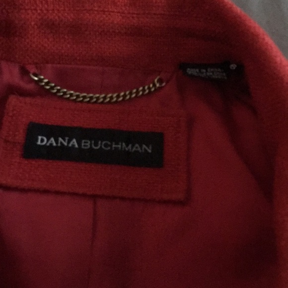 Dana Buchman Linen blend deep salmon sz 6 blazer - Picture 5 of 6
